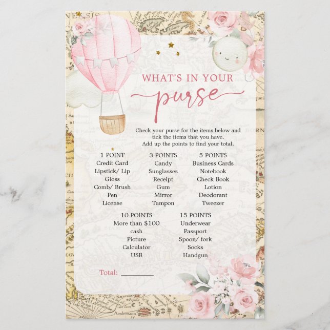 Luft Balloon är inte Onerderful Baby Purse Game (Framsida)