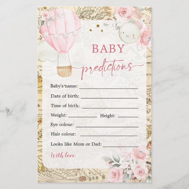 Luft Balloon är inte Onerunderbar Baby Predictions (Framsida)