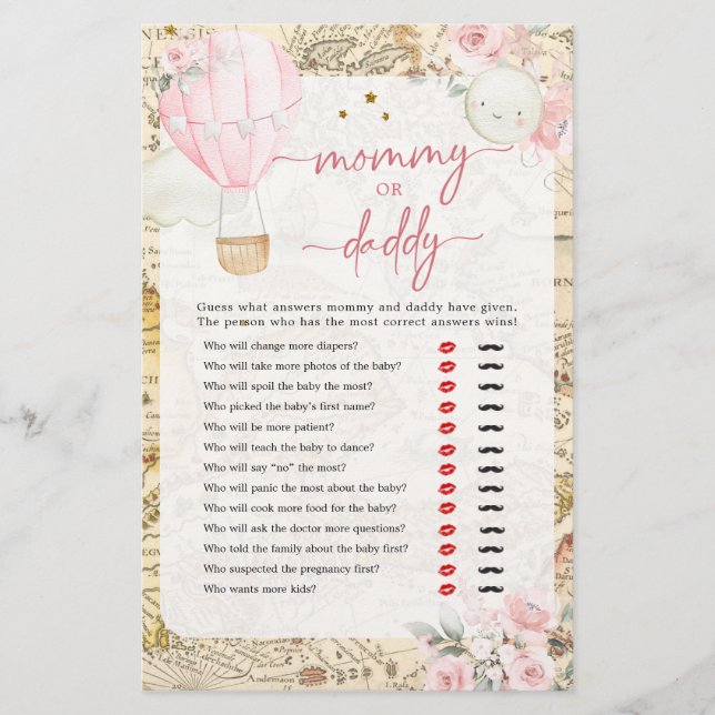 Luft Balloon är inte onjutbar Mamma eller pappa (Framsida)