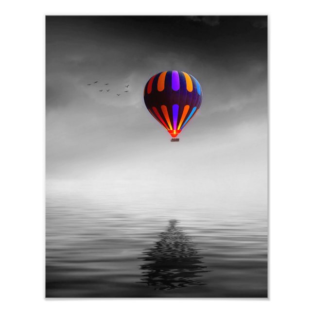Luft Balloon Porträtt Fototryck (Framsidan)