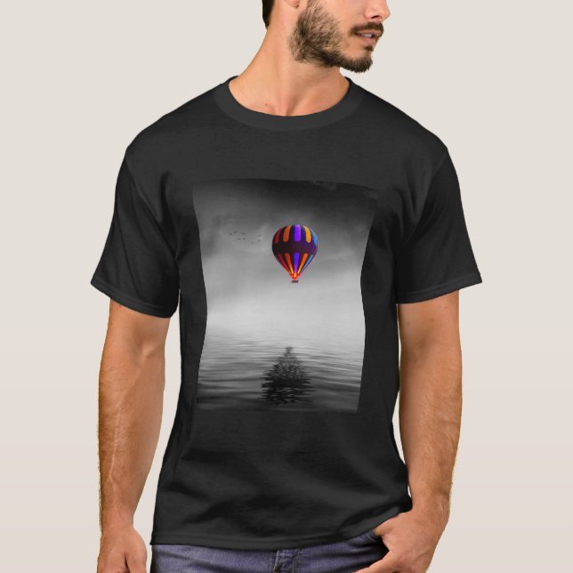 Luft Balloon Porträtt T Shirt (Framsida)