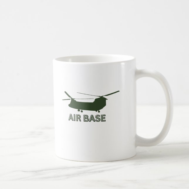LUFT BASE Graphic Mugg med djärv militärinspirerad (Höger)
