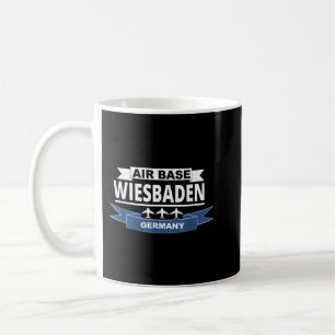 Luft Base Wiesbaden Tyskland US Luft Force Kaffemugg