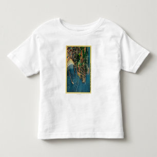 Luft beskådar av Monterey och Presido T-shirt
