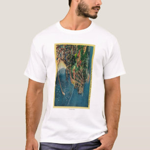 Luft beskådar av Monterey och Presido T Shirt