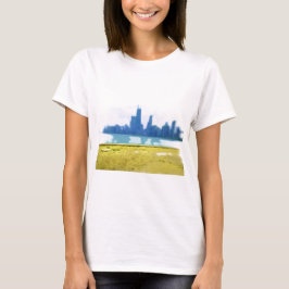 Luft Brushed Chicago Skyline Art T-shirt