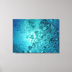 luft-bubbles-230014 VATTEN BUBBLES OCEAN UNDERVATT Canvastryck