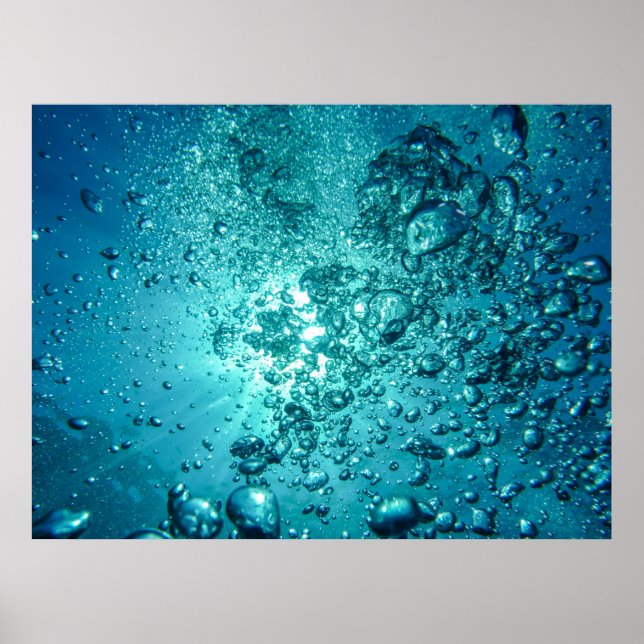 luft-bubbles-230014 VATTEN BUBBLES OCEAN UNDERVATT Poster (Framsidan)