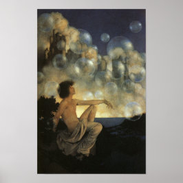 Luft Castles, Maxfield Parrish Bra Vintage Poster