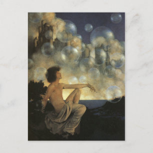 Luft Castles, Maxfield Parrish Bra Vintage Vykort