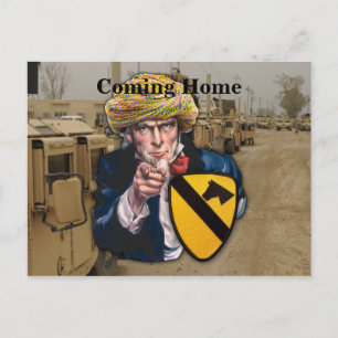 Luft cav 1st cavalry division iraq plåster vykort
