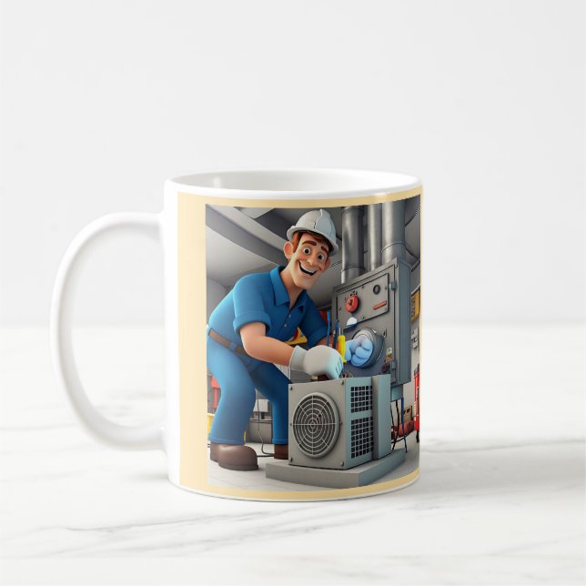 " LUFT CONDITIONTION TECHNICIAN " KAFFEMUGG (Vänster)