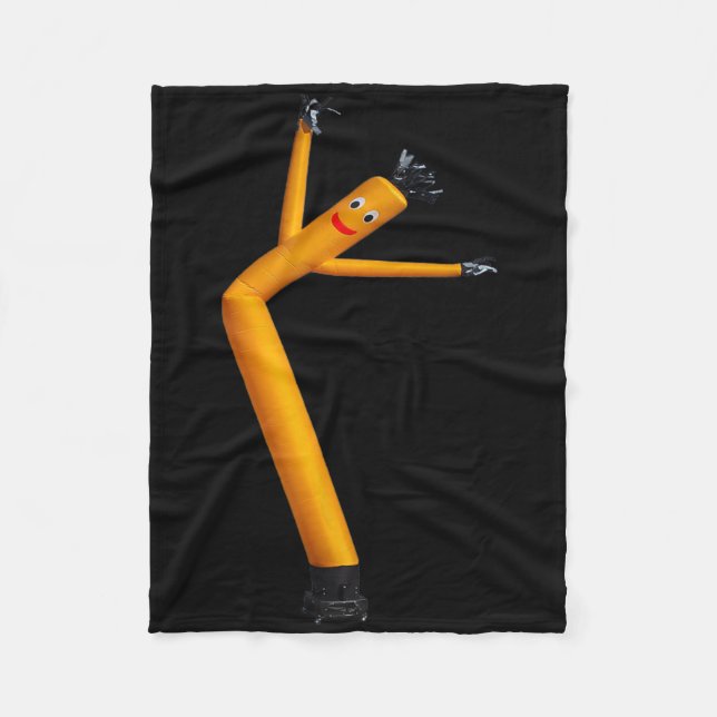 Luft Dancer Roligt Dancing Gift Wacky Inflatable W Fleecefilt (Framsidan)