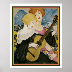 "Luft de Capri" 1923 Gerda Wegener 16 x 20 Poster