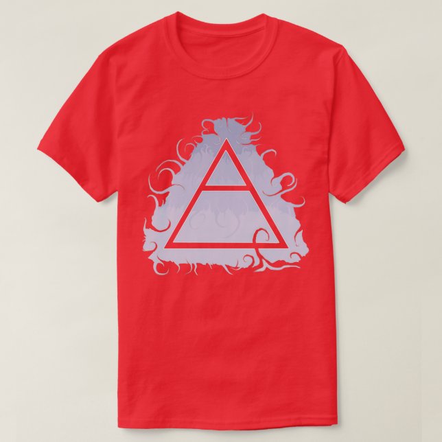 Luft Elemental Symbol T Shirt (Design framsida)