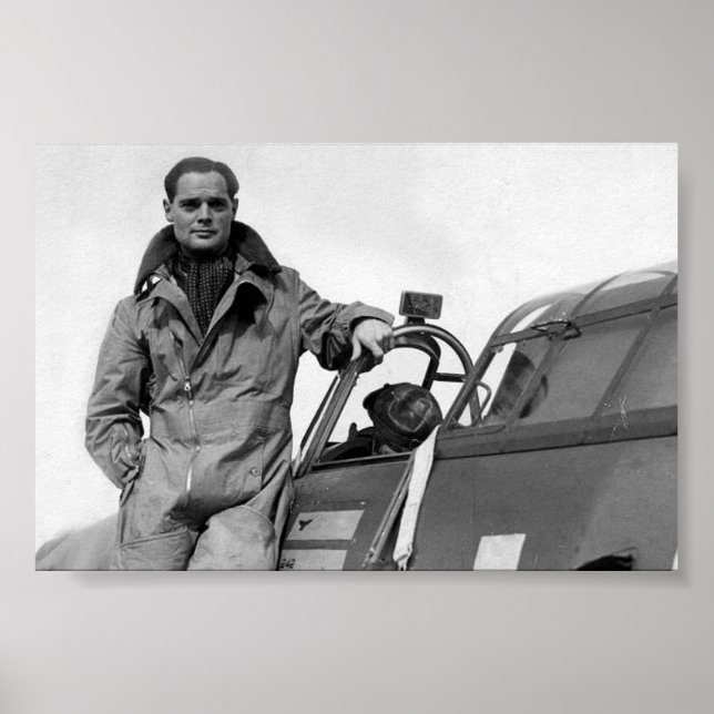 Luft Ess: Gruppkapten Herr Douglas Bader Poster (Framsidan)