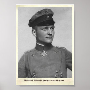 Luft Ess: Mannfred von Richtofen - Röda Baron Poster
