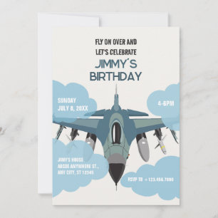 LUFT FLYGPLAN FLY BIRTHDAY INBJUDNINGAR