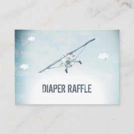 *~* Luft Flygplan Himmel moln Diaper Raffle Tilläggskort