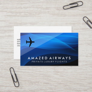 Luft Flygplan Logotyp Resande Visitkort