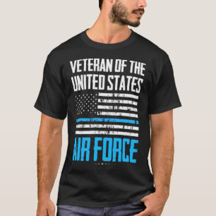 Luft Force American Flagga Blue-brännmåsenap T Shirt