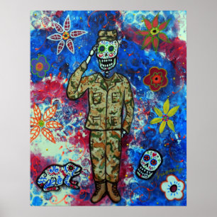LUFT FORCE ARMY DAY OF THE DEAD POSTER