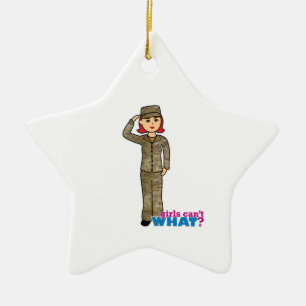 Luft Force Camo Red Julgransprydnad Keramik