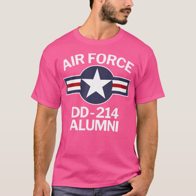 Luft Force Dd-214 Alumni Dd214 T Shirt (Framsida)
