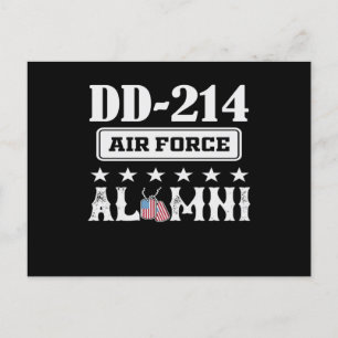 Luft Force DD-214 Alumni Inbjudan Vykort