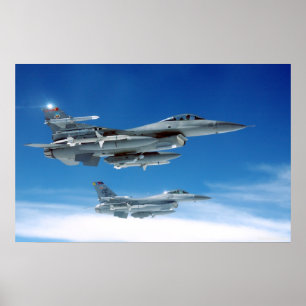 Luft Force F-16's Poster