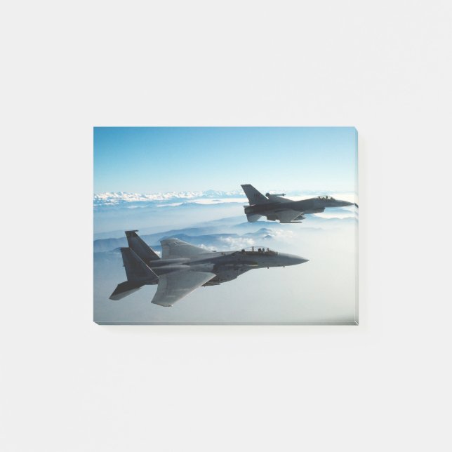 Luft Force Fighter Jet Post-it Block (Framsida)