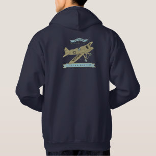 Luft force flygplan sweatshirt med luva