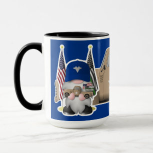Luft Force Gnome med militärt Lastbil Mugg