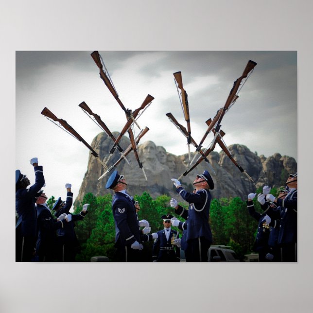 Luft Force Honor Guard-teamet Poster (Framsidan)