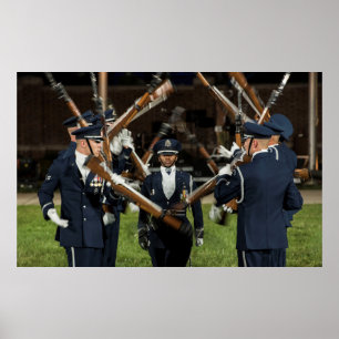 Luft Force Honor Guard-teamet Poster
