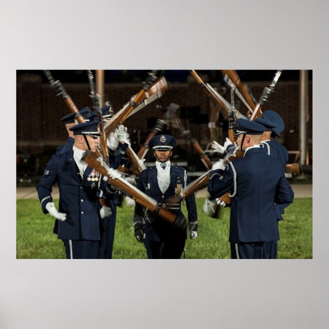 Luft Force Honor Guard-teamet Poster (Framsidan)