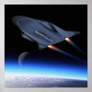 Luft Force Hypersonic Cruise Fordon Artist Concept Poster