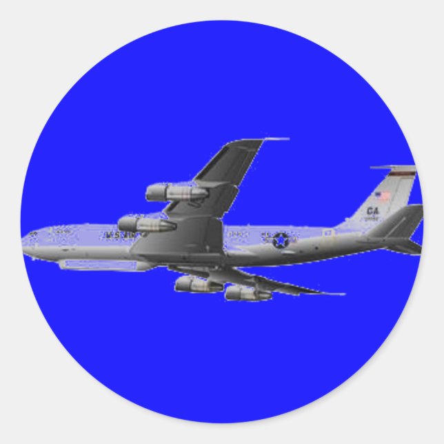 LUFT FORCE JET AIRCRAFT RUNT KLISTERMÄRKE (Framsida)