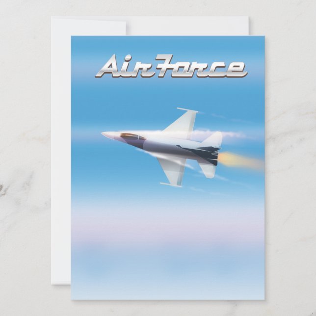 Luft Force Jet Poster (Framsida)