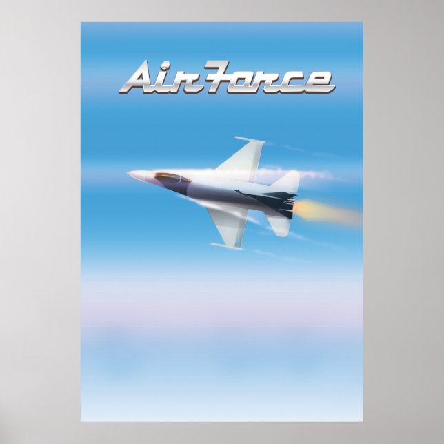 Luft Force Jet Poster (Framsidan)
