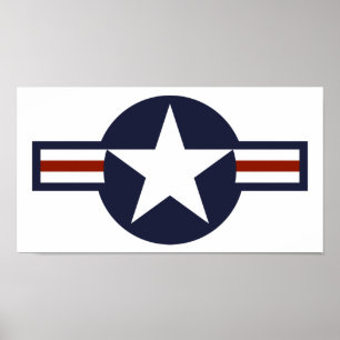 Luft Force logotyp Poster