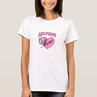 Luft Force Mamma Heart N Hund Märkre T-shirt