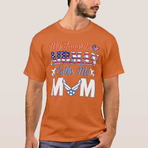 Luft Force Mamma My Favorite Airman kallar mig Mam T Shirt