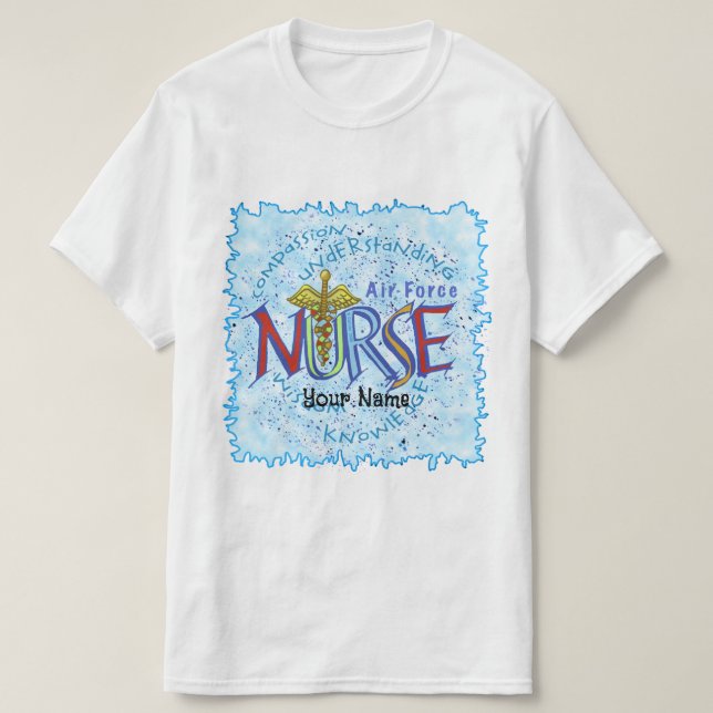 Luft Force Nurse Motto T Shirt (Design framsida)