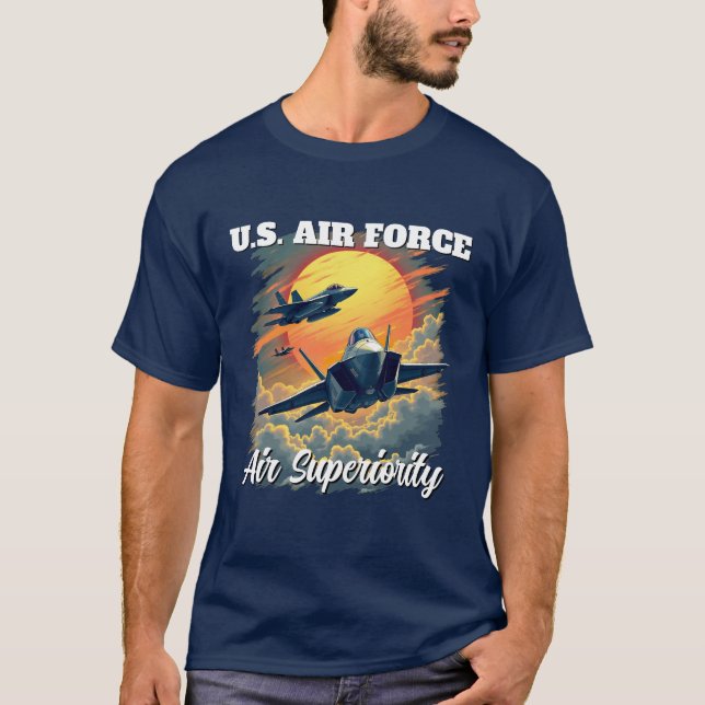 Luft Force Superiority T-Shirt för manar (Framsida)