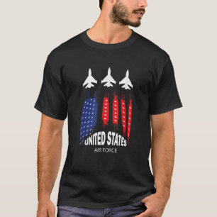 Luft Force US Veterans 4:e juli Amerikanska Flagga T Shirt