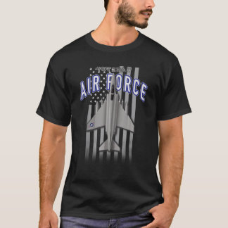 Luft Force Veteran F 4 Phantom och Flagga T Shirt