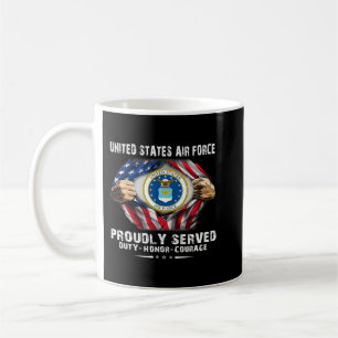 Luft Force Veteran har med stolthet tjänat tjänste Kaffemugg