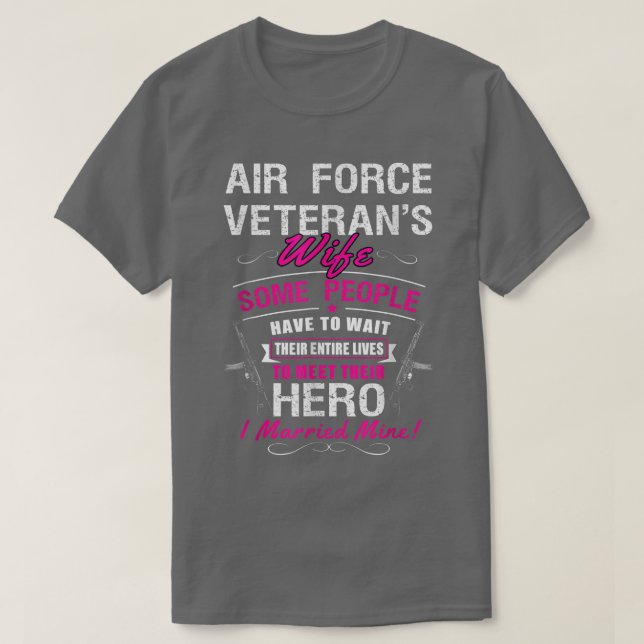 Luft Force Veterans hustru några människor  T Shirt (Design framsida)