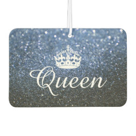 Luft Freshener - drottning Krona Glitter Blue